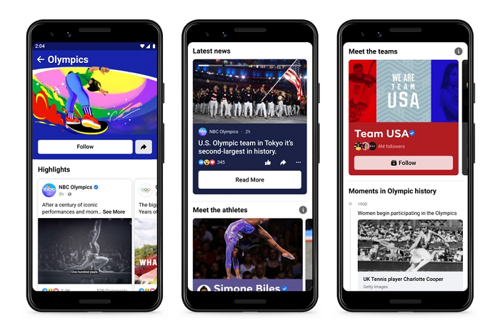 Facebook Olympic Games hub