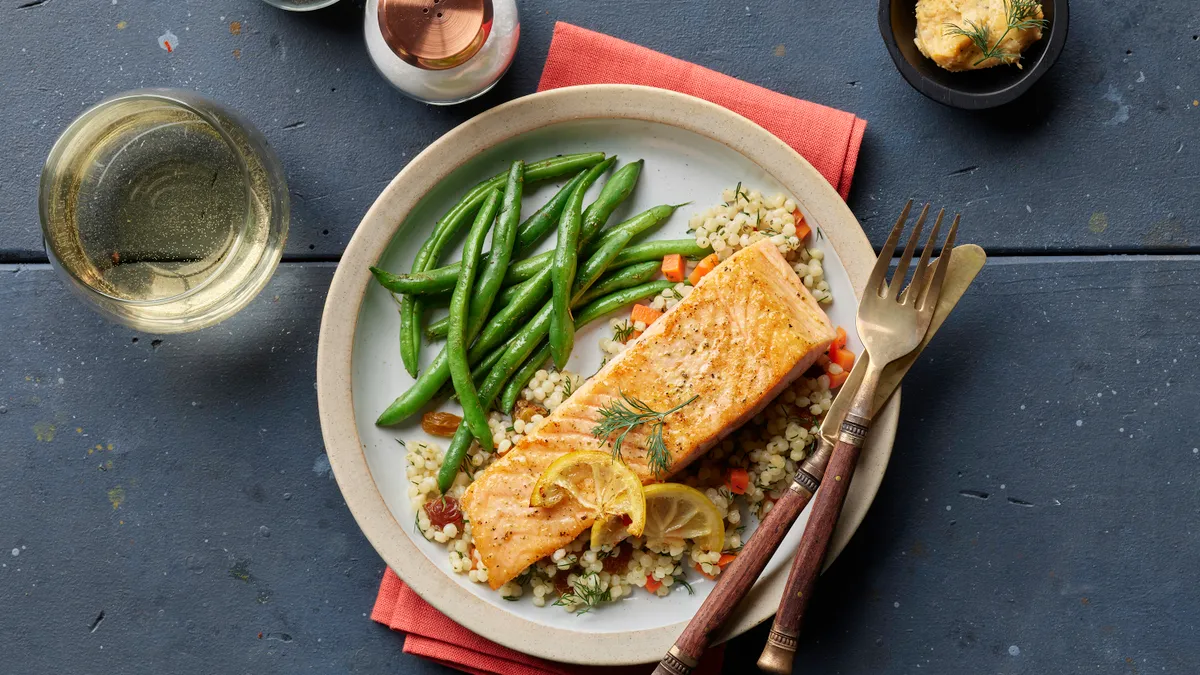 Bourbon salmon from Giant Food's Cook-in-Bag private label line