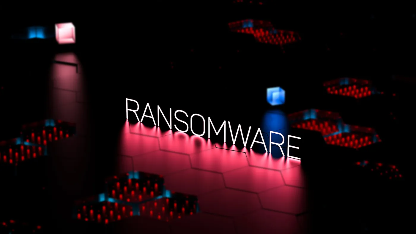 Creative image depicting a ransomware attack.