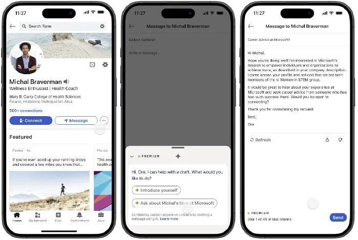 LinkedIn networking update