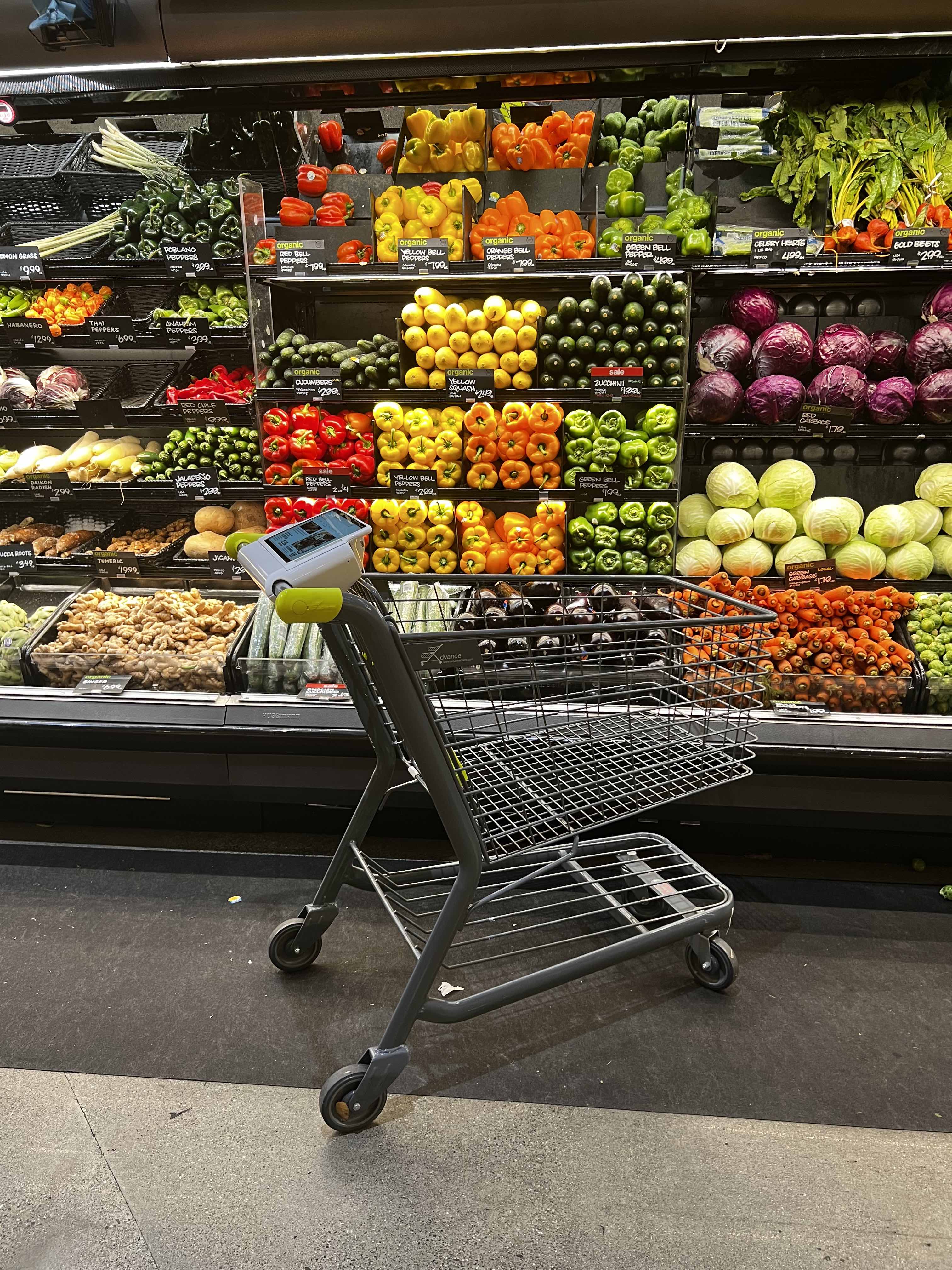 Smart cart in a store