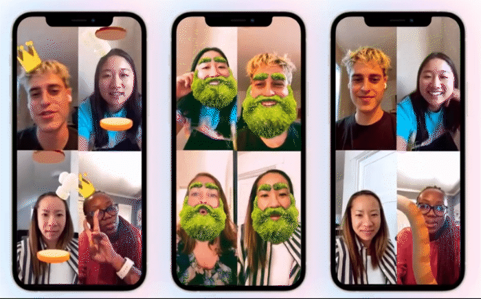 Facebook Messenger group video AR
