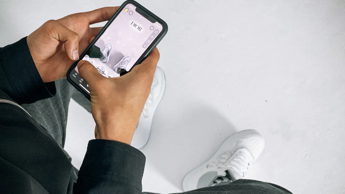 Dior activates AR e-commerce for B27 sneaker on Snapchat