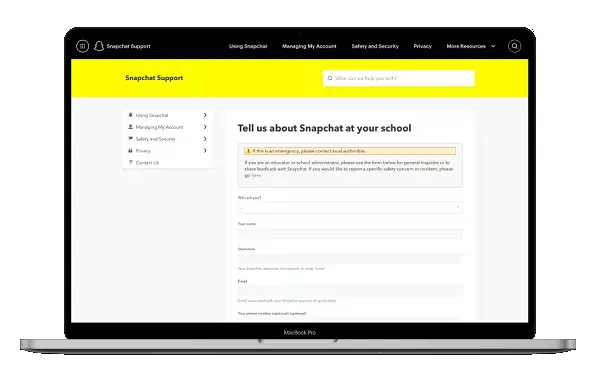 Snapchat educator resources