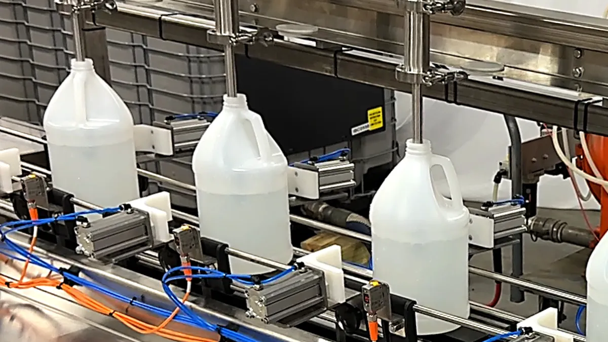 Packaging facility automatic filling process