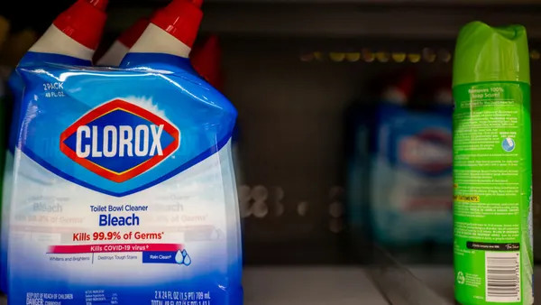 Clorox bleach is seen at a Walmart Supercenter on Sept. 18, 2023 in Austin, Texas.