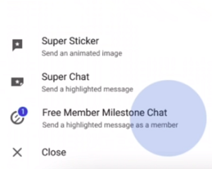 YouTube Milestone Message