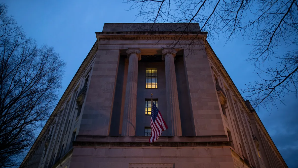 The Department of Justice in Washington, D.C.