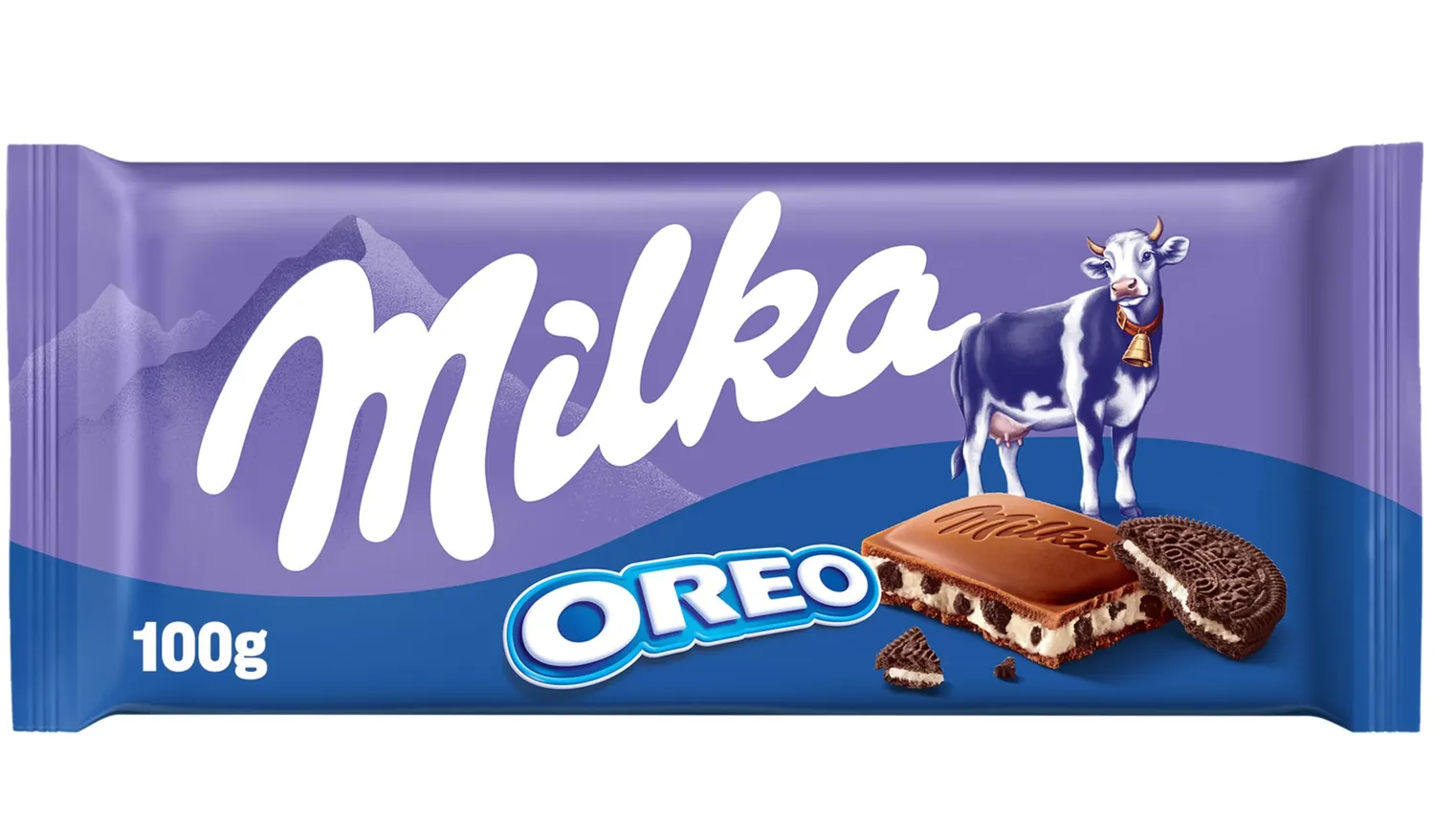 Mondelez&#x27;s Milka bar filled with Oreo.