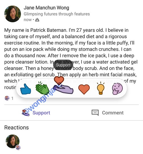 LinkedIn Support emoji