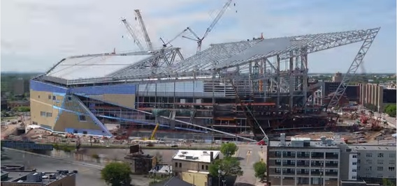 U.S. Bank Stadium time lapse