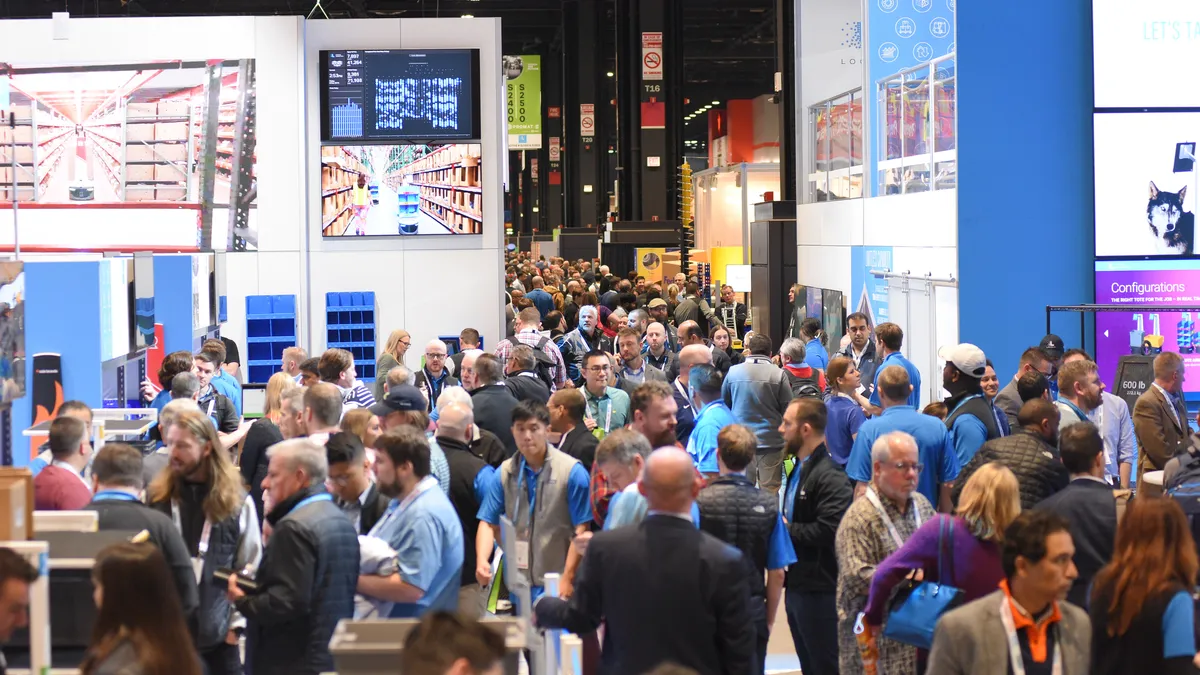 The floor of a manufacturing trade show