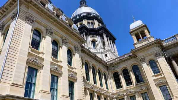 The state Capitol building in Springfield, Illinois