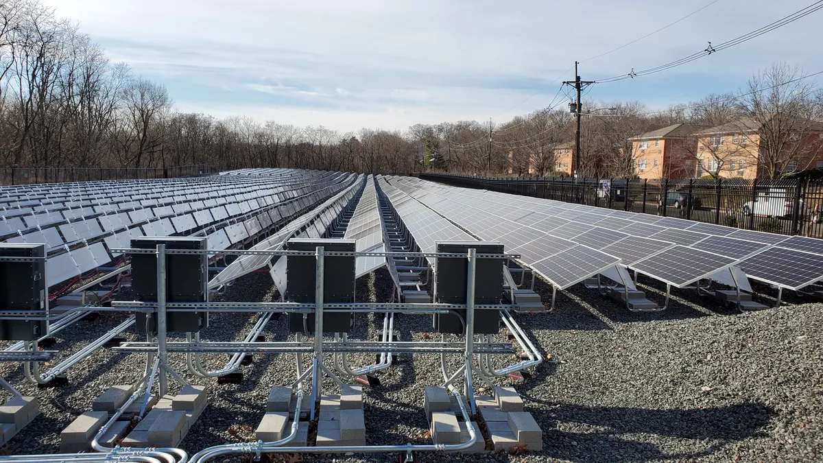 Public Service Electric and Gas solar and storage project at closed landfill in Highland Park, New Jersey