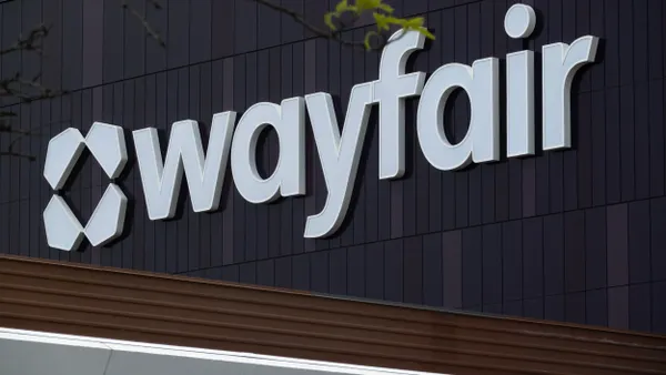 Wayfair brick-and-mortar store preparing to open on May 2, 2024 in Wilmette, Illinois.
