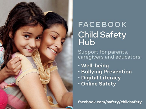 Facebook child safety hub