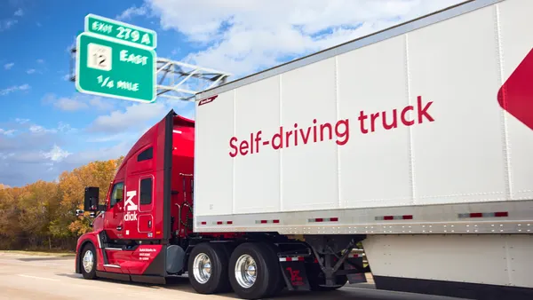 Kodiak AI truck on highway