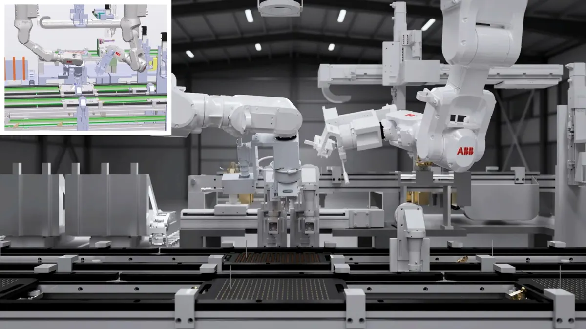 ABB Robotics conduct autonomous tasks on production lines.