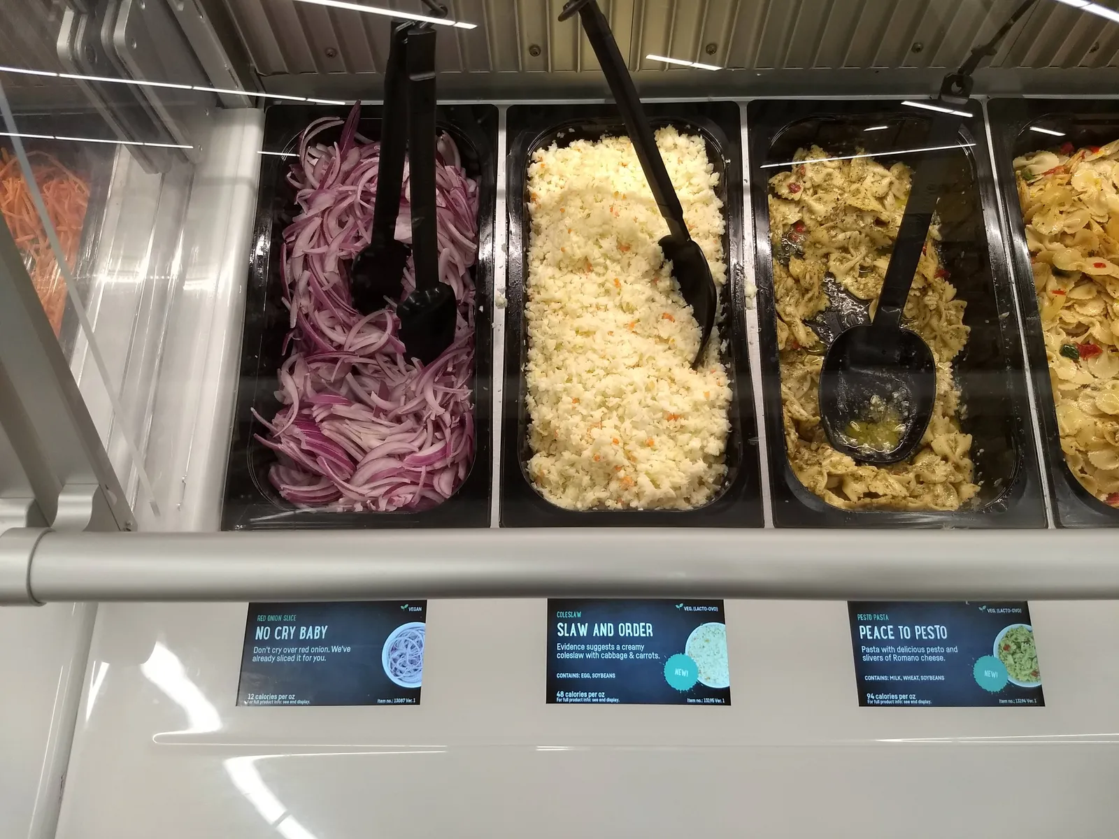 Food in salad bar