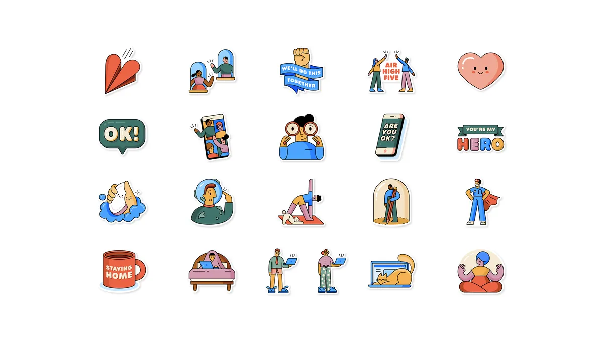 WhatsApp WHO Sticker Pack