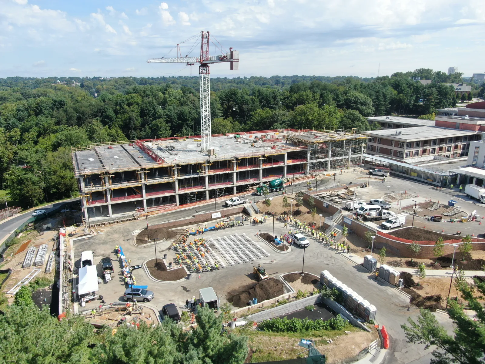 DPR topped out the pavilion