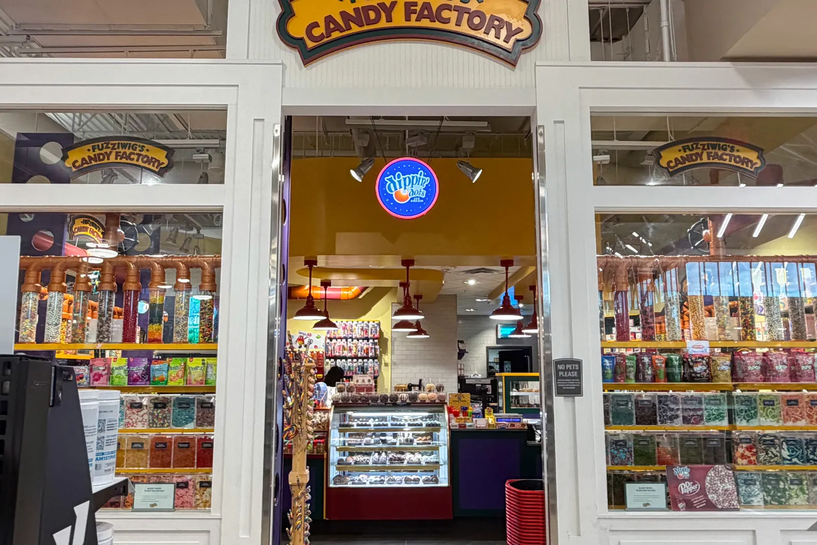 A Fuzziwig's Candy Factory inside a Scheels store.