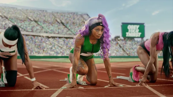 Sha'Carri Richardson gets set on a track in a Sprite ad