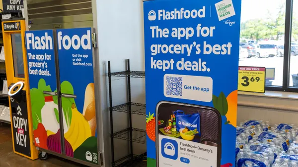 Flashfood's designated zone inside a Kroger grocery store