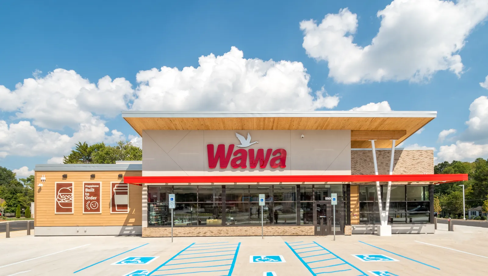 A rendering of a Wawa store.