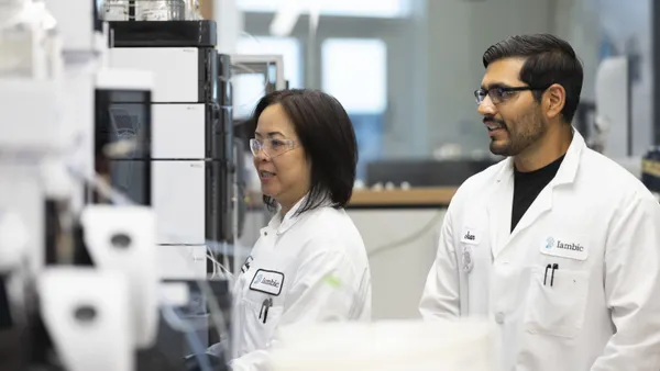 A photo of scientists working in a laboratory.
