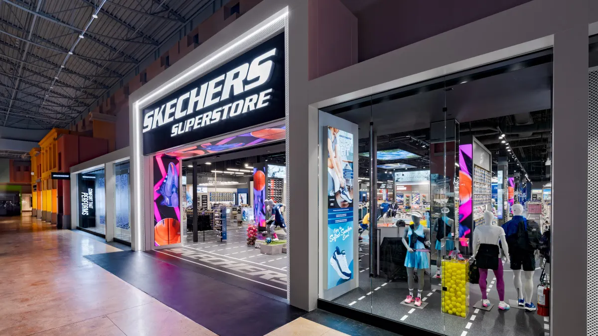 The exterior of Skechers' performance store in Miami, Florida