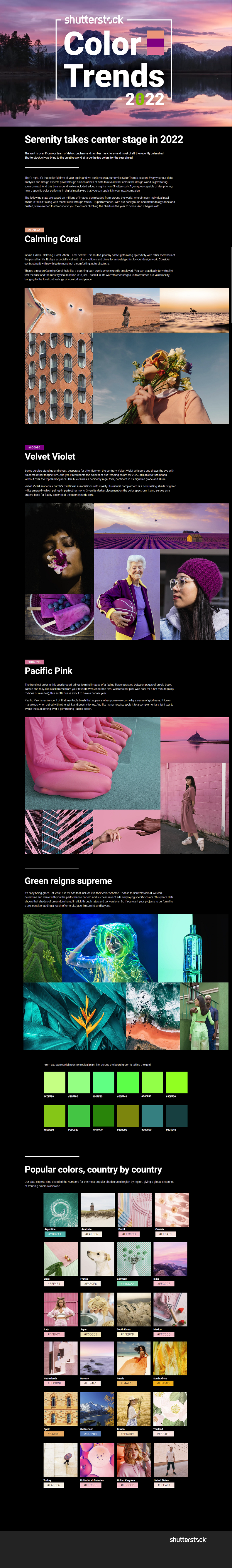 Shutterstock color trends