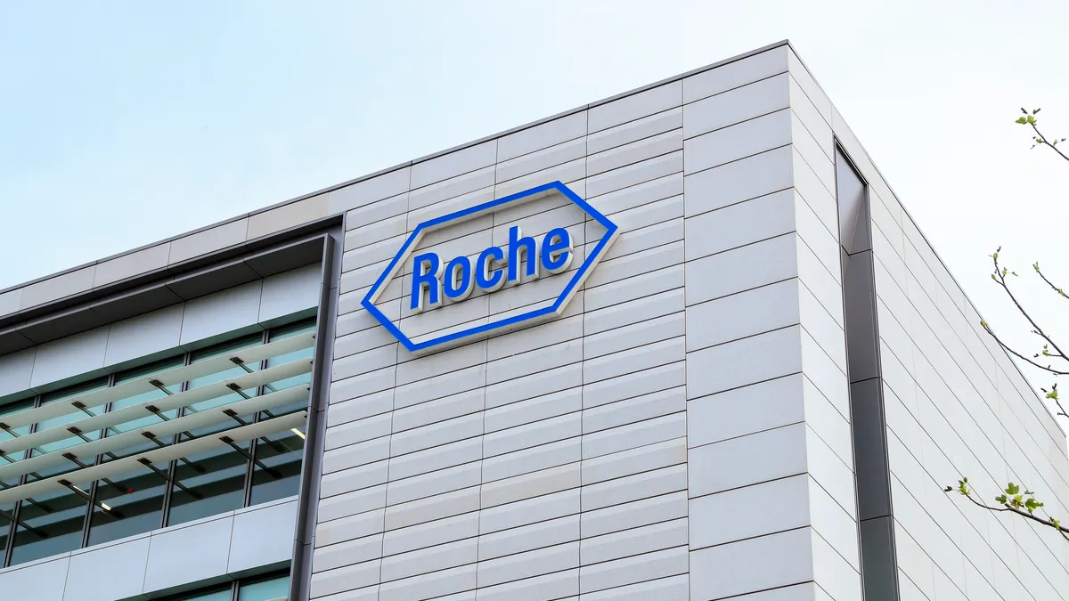 Roche Pharmaceutical Group's office building in Shanghai, China