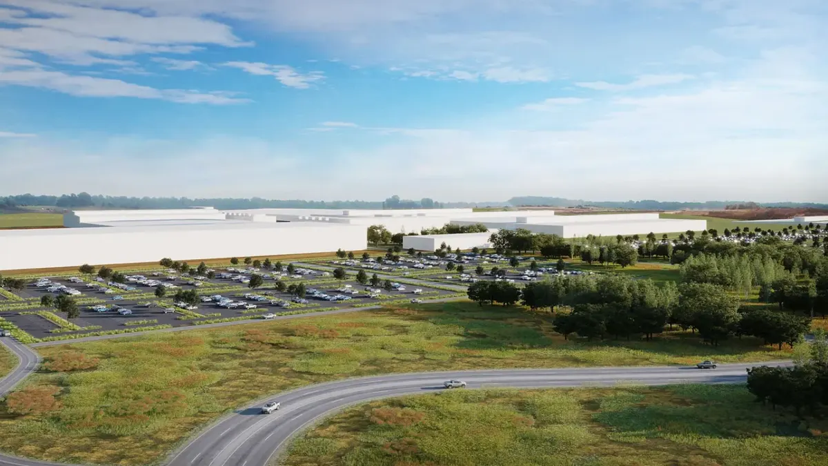 Rivian Georgia plant rendering Clayco