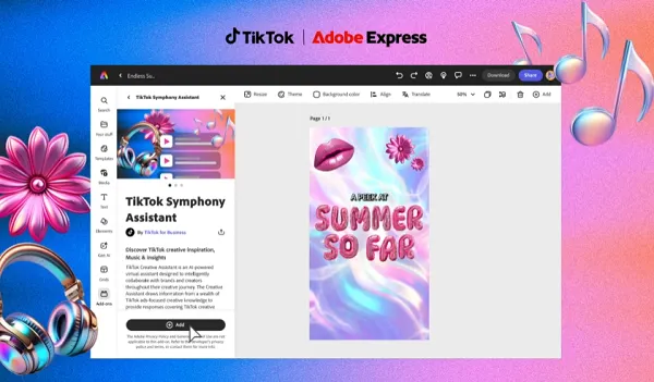 TikTok Adobe integration