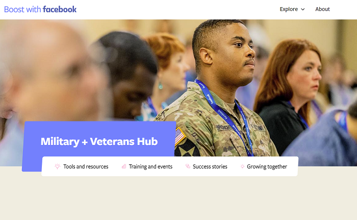 Facebook Military and Veterans Hub