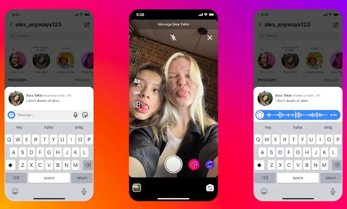 Instagram Notes replies