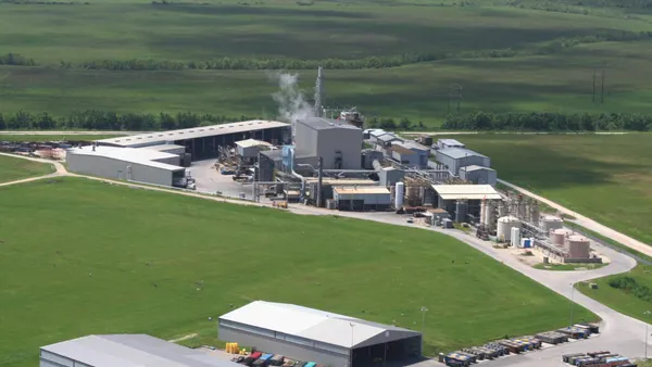An aerial view of an incinerator