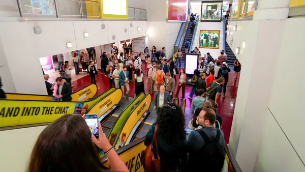 People attend Advertising Week New York 2025