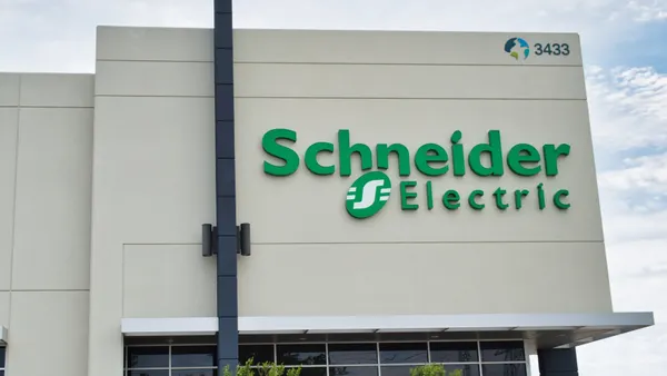 The exterior of a Schneider Electric office building.