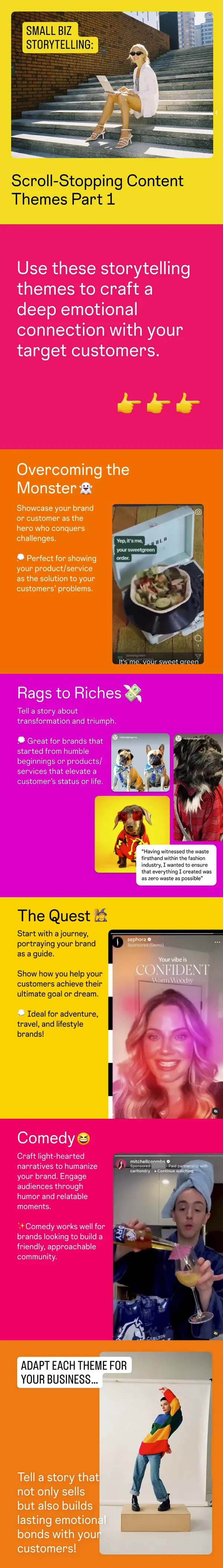 Instagram marketing themes