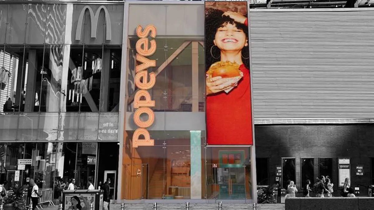 Popeyes opened its Times Square location in 2022.