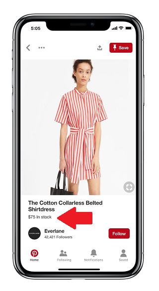 A Pinterest Product Pin