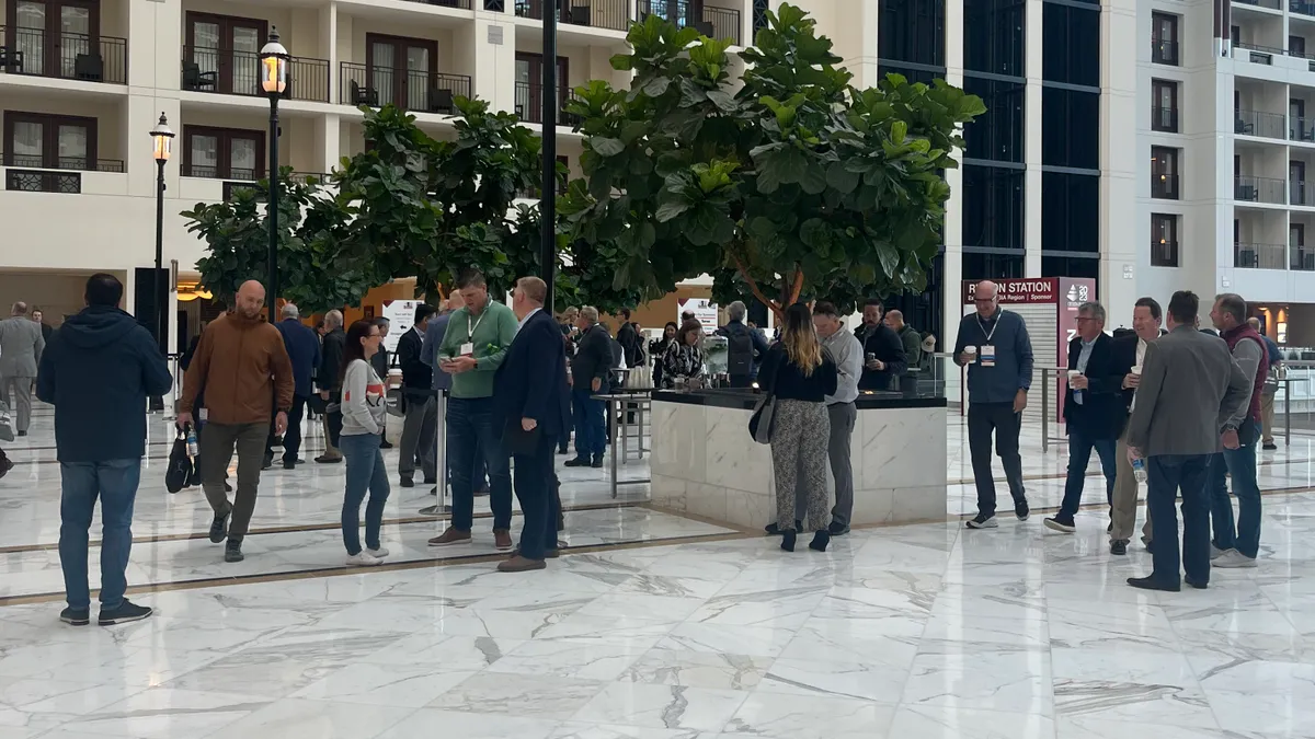 Attendees convene during the Design-Build Conference and Expo at the Gaylord National Resort & Convention Center in Washington, D.C.