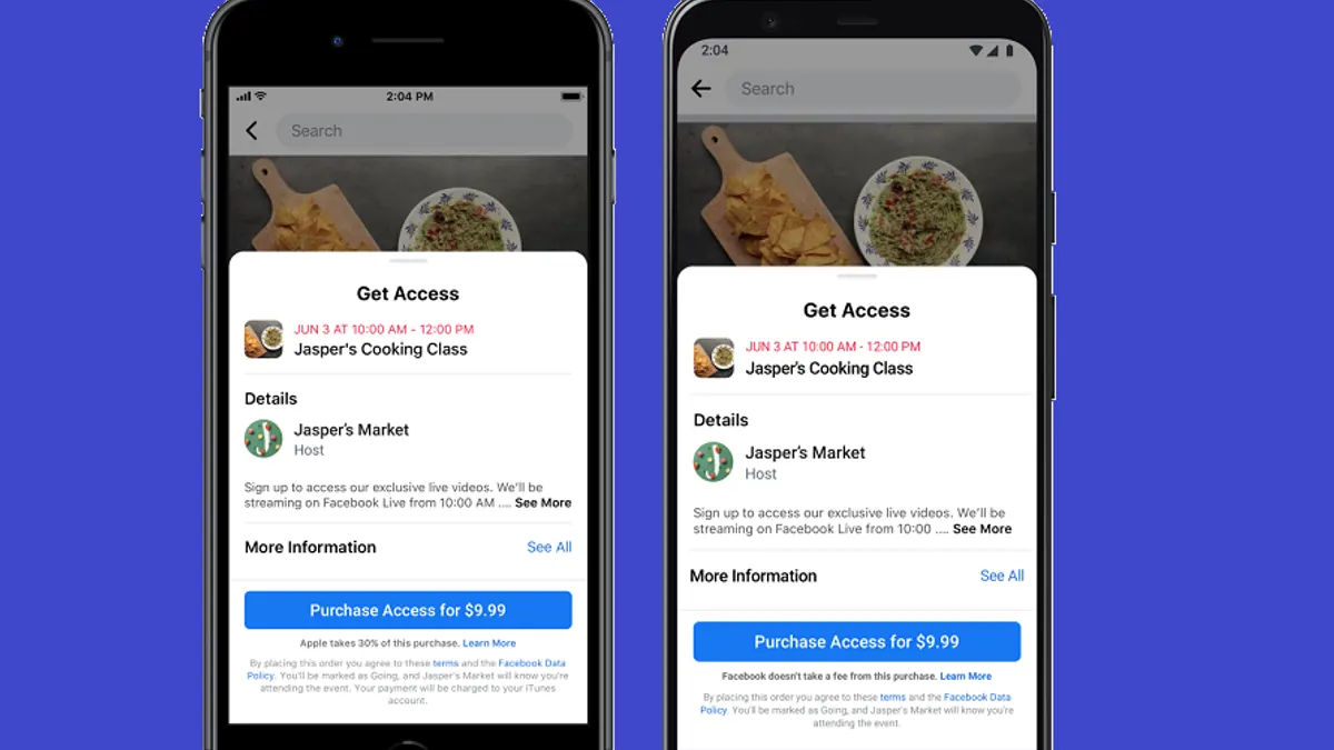 Facebook paid events
