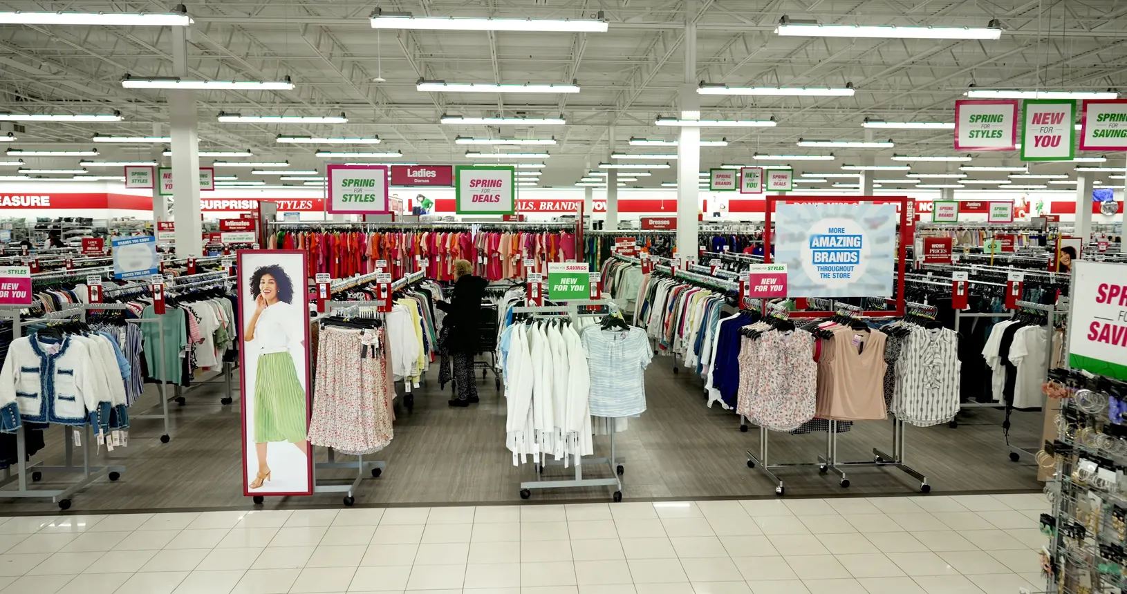 The interior of a refreshed Burlington store