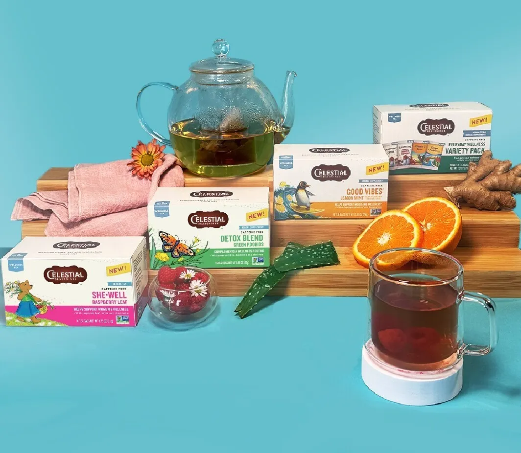 Kraft Heinz delivers pizza mac and cheese | Hain Celestial expands wellness teas beyond bedtime Celestial Seasonings wellness teas