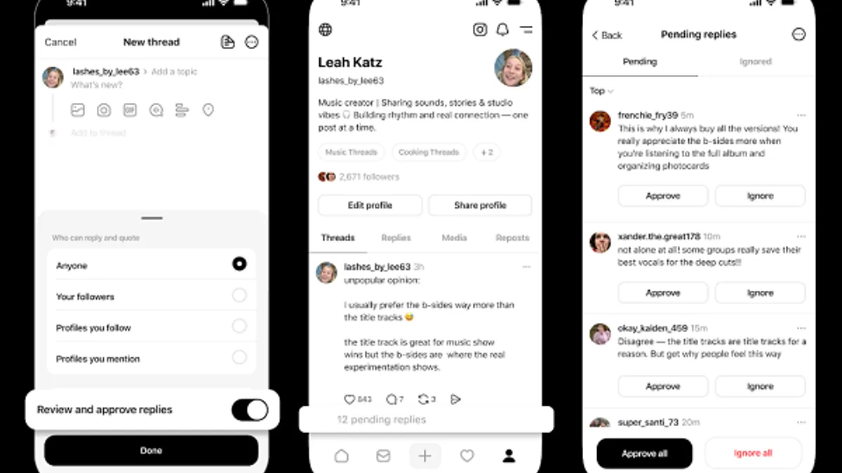 Threads reply filtering