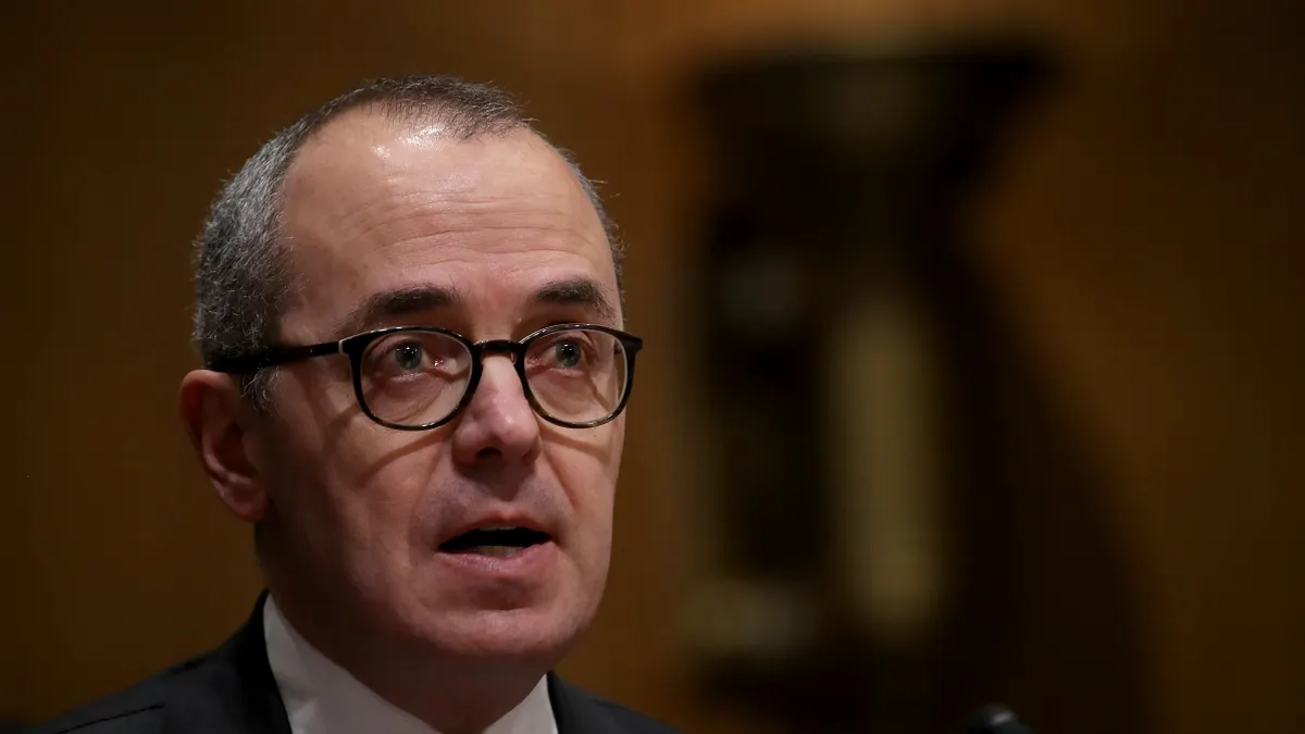 Giovanni Caforio, chairman of the board and CEO of Bristol-Myers Squibb Co., testifies before the Senate Finance Committee on "Drug Pricing in America: A Prescription for Change, Part II" February 26,