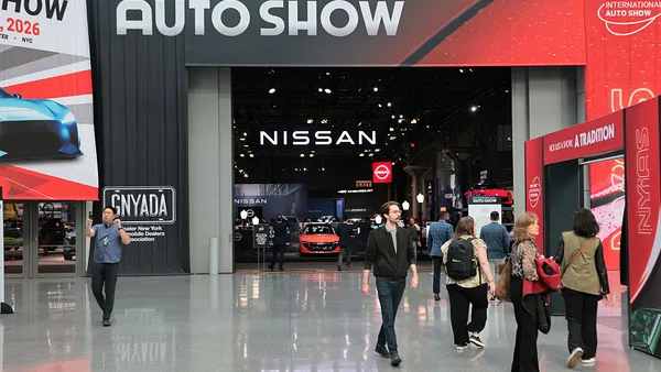 Visitors to the 126th annual New York Auto Show.